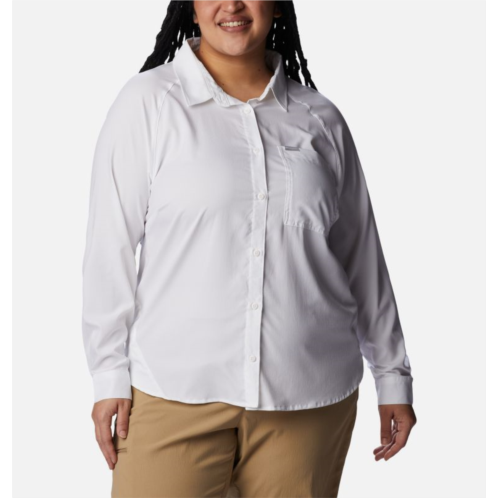 Columbia Womens Anytime Lite Long Sleeve Shirt - Plus Size